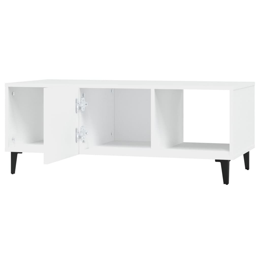 vidaXL Τραπεζάκι Σαλονιού Λευκό 102x50x40 εκ. από Επεξεργ. Ξύλο