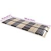 vidaXL Βάση κρεβατιού με λάμες Καφέ 70 x 190 cm Στερεό Ξύλο Μηλιάς