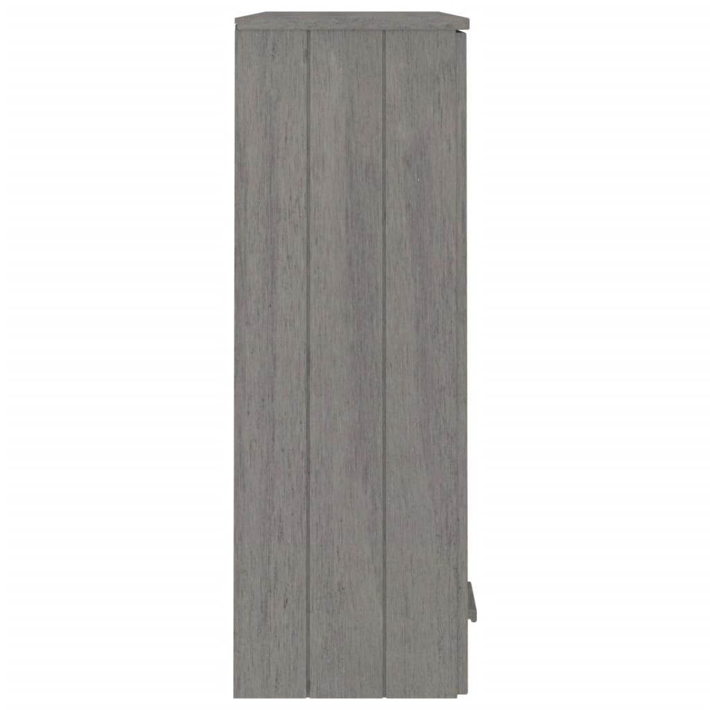vidaXL Πάνω Μέρος Ντουλαπιού HAMAR Αν. Γκρι 85x35x100 εκ. Μασίφ Πεύκο