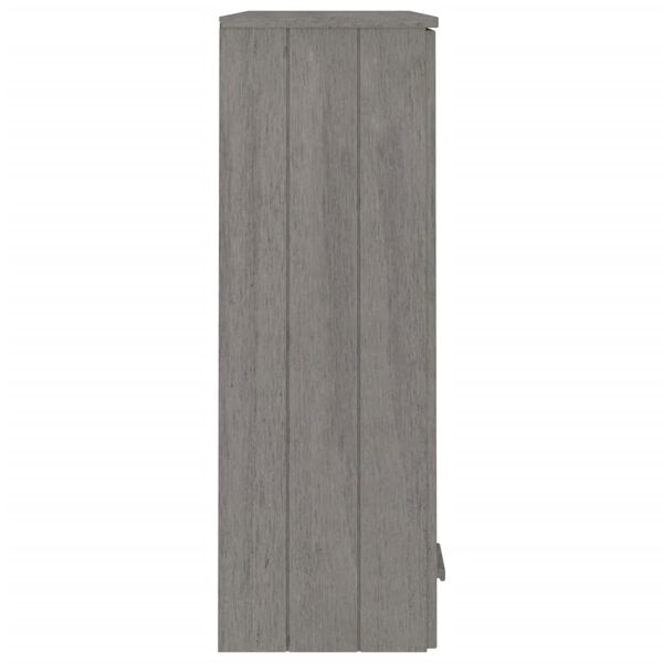 vidaXL Πάνω Μέρος Ντουλαπιού HAMAR Αν. Γκρι 85x35x100 εκ. Μασίφ Πεύκο