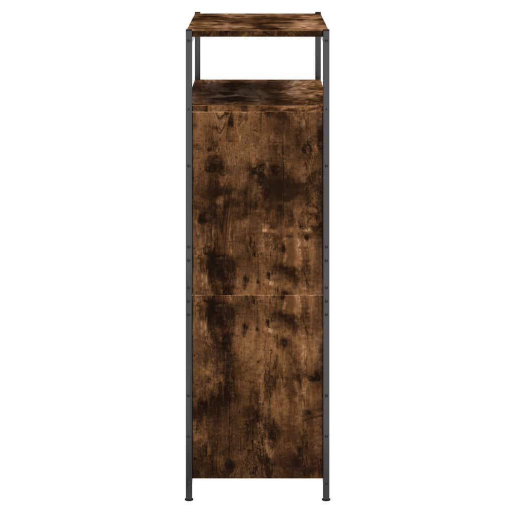 vidaXL Παπουτσοθήκη Καπνιστή Δρυς 75x34x112 εκ. από Επεξεργ. Ξύλο