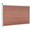 vidaXL Πάνελ Περίφραξης Καφέ 175 x 105 εκ. από WPC