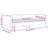 vidaXL Καναπές Κρεβάτι με Στρώμα Σκούρο Γκρι 90 x 190 εκ. Υφασμάτινο