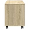 vidaXL Ντουλάπι Τροχήλατο Sonoma Δρυς 72x33x42,5 εκ. Επεξ. Ξύλο
