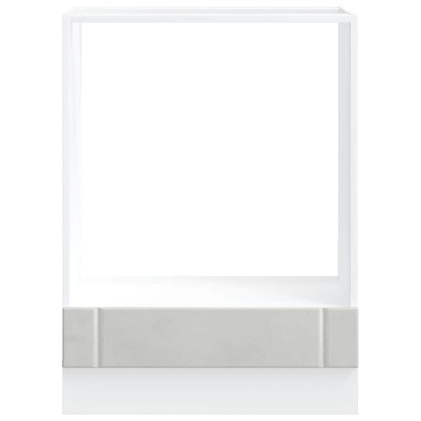 vidaXL Ντουλάπι φούρνου "Lucca" Σκυρόδεμα Γκρι Μηχανουργικό Ξύλο