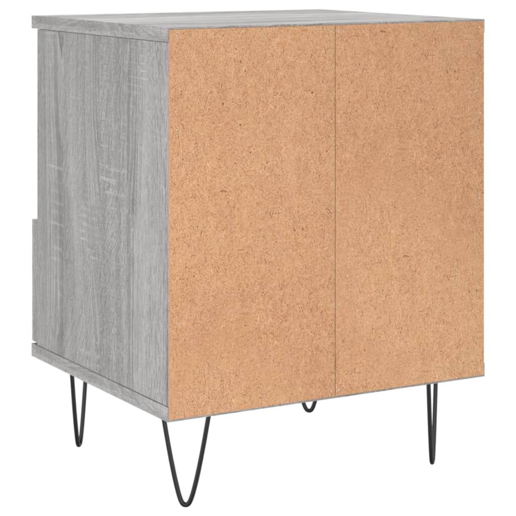vidaXL Κομοδίνα 2 τεμ. Γκρι Sonoma 40 x 35 x 50 εκ. από Επεξεργ. Ξύλο