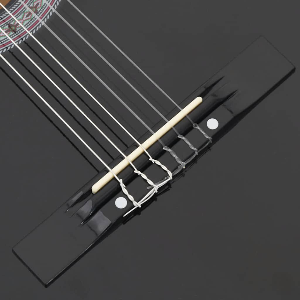 vidaXL Κιθάρα Western Classical Cutaway με 6 Χορδές Μαύρη 38"