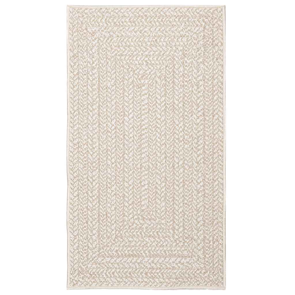 vidaXL Χαλί ZIZUR Κρεμ Όψη Γιούτας Εσωτ. & Εξωτ. Χώρου 60 x 110 εκ.
