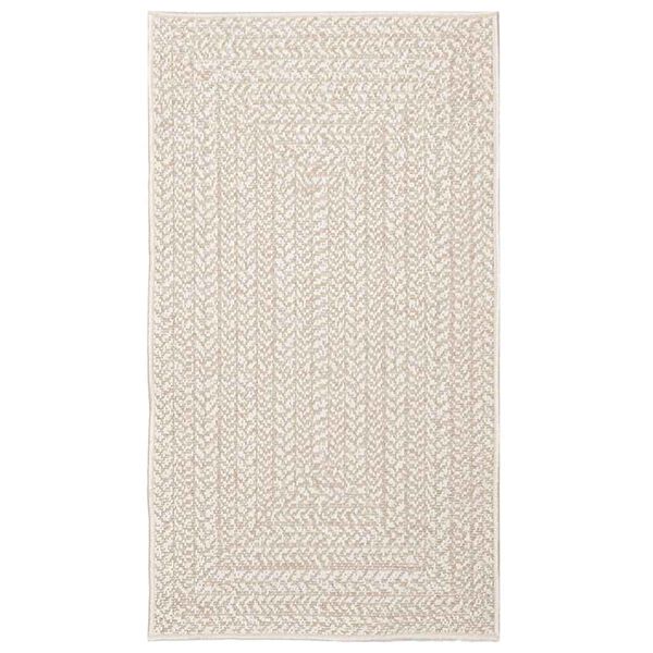 vidaXL Χαλί ZIZUR Κρεμ Όψη Γιούτας Εσωτ. & Εξωτ. Χώρου 60 x 110 εκ.