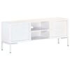 vidaXL Έπιπλο Τηλεόρασης Λευκό 115 x 30 x 46 εκ. από Μασίφ Ξύλο Μάνγκο