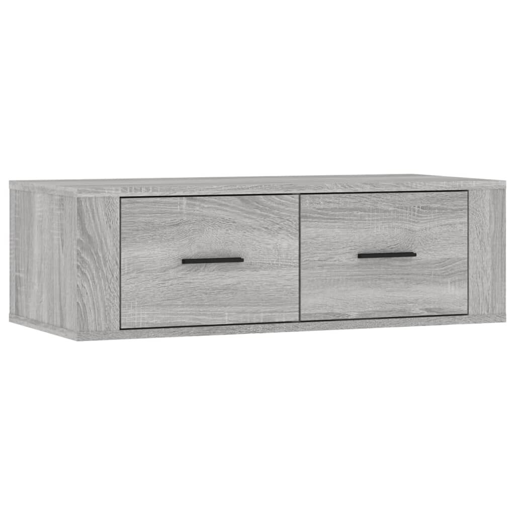 vidaXL Έπιπλο Τηλεόρασης Κρεμαστό Γκρι Sonoma 80x36x25 εκ. Επεξ. Ξύλο