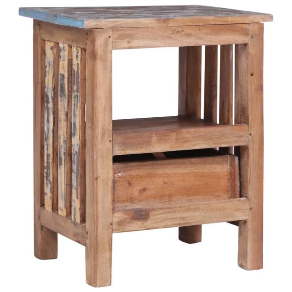 vidaXL Κομοδίνο 41 x 30 x 50 εκ. από Μασίφ Ξύλο Μαόνι