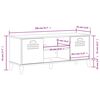 vidaXL Παπουτσοθήκη VIKEN Λευκή 106x35x45 εκ. από Επεξεργασμένο Ξύλο