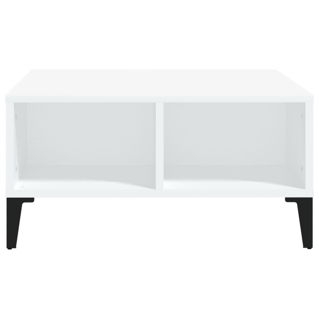 vidaXL Τραπεζάκι Σαλονιού Λευκό 60 x 60 x 30 εκ. Επεξεργασμένο Ξύλο