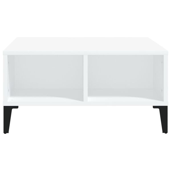 vidaXL Τραπεζάκι Σαλονιού Λευκό 60 x 60 x 30 εκ. Επεξεργασμένο Ξύλο