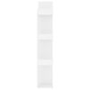 vidaXL Βιβλιοθήκη Λευκή 86 x 25,5 x 140 εκ. από Επεξ. Ξύλο