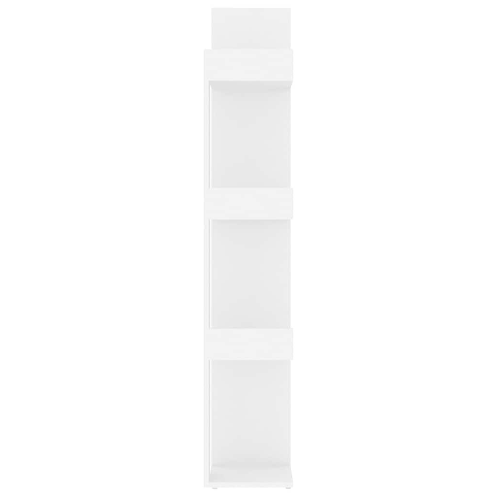 vidaXL Βιβλιοθήκη Λευκή 86 x 25,5 x 140 εκ. από Επεξ. Ξύλο