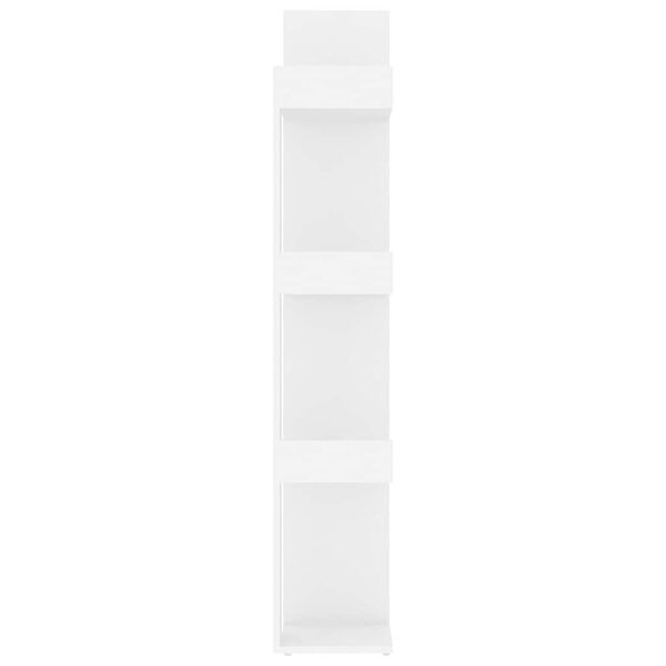 vidaXL Βιβλιοθήκη Λευκή 86 x 25,5 x 140 εκ. από Επεξ. Ξύλο