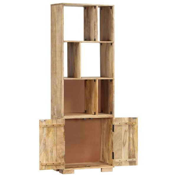 vidaXL Βιβλιοθήκη 60 x 35 x 180 εκ. από Μασίφ Ξύλο Μάνγκο