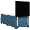 vidaXL Κρεβάτι Boxspring με Στρώμα Μπλε 90x190 εκ. Βελούδινο