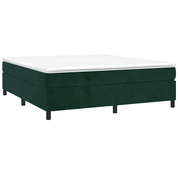 vidaXL &Kappa;&rho;&epsilon;&beta;ά&tau;&iota; Boxspring &mu;&epsilon; &Sigma;&tau;&rho;ώ&mu;&alpha; &Sigma;&kappa;&omicron;ύ&rho;&omicron; &Pi;&rho;ά&sigma;&iota;&nu;&omicron; 200x200&epsilon;&kappa;. &Beta;&epsilon;&lambda;&omicron;ύ&delta;&iota;&nu;&omicron;
