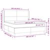 vidaXL &Kappa;&rho;&epsilon;&beta;ά&tau;&iota; Boxspring &mu;&epsilon; &Sigma;&tau;&rho;ώ&mu;&alpha; & LED &Alpha;&nu;.&Gamma;&kappa;&rho;&iota; 160x200&epsilon;&kappa;. &Upsilon;&phi;&alpha;&sigma;&mu;ά&tau;&iota;&nu;&omicron;