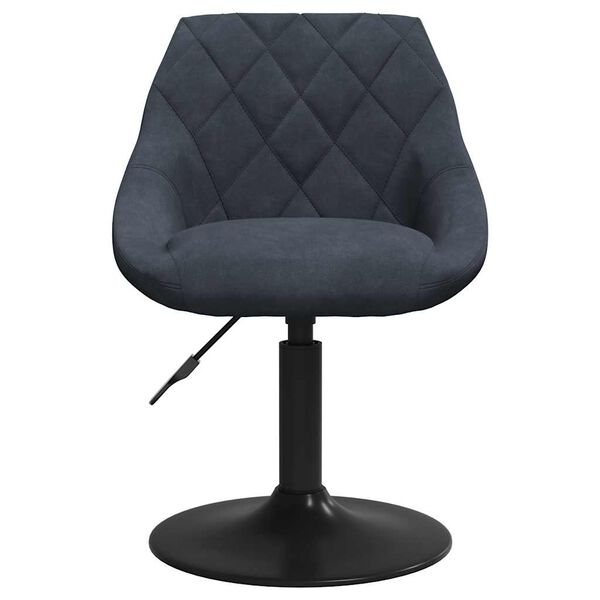 vidaXL Καρέκλα Τραπεζαρίας Σκούρο Γκρι Βελούδινη