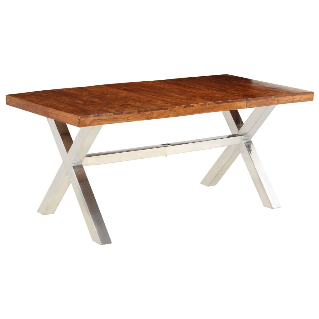 vidaXL Τραπεζαρία 180 x 90 x 76 εκ. Μασίφ Ξύλο