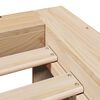 vidaXL Σκελετός Κρεβατιού Χωρίς Στρώμα 120x190 εκ Μασίφ Ξύλο Πεύκου