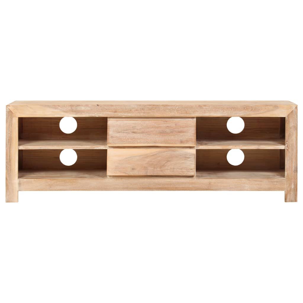 vidaXL Έπιπλο Τηλεόρασης Ανοιχτό Καφέ 120x30x40 εκ. Μασίφ Ξύλο Ακακίας