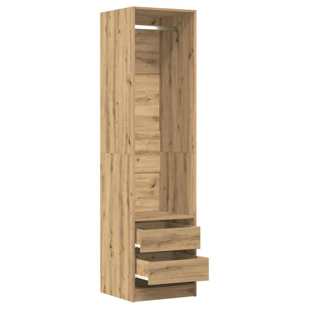vidaXL Ντουλάπα Τεχνίτης Δρυς 50x50x200εκ από Επεξεργασμένο Ξύλο