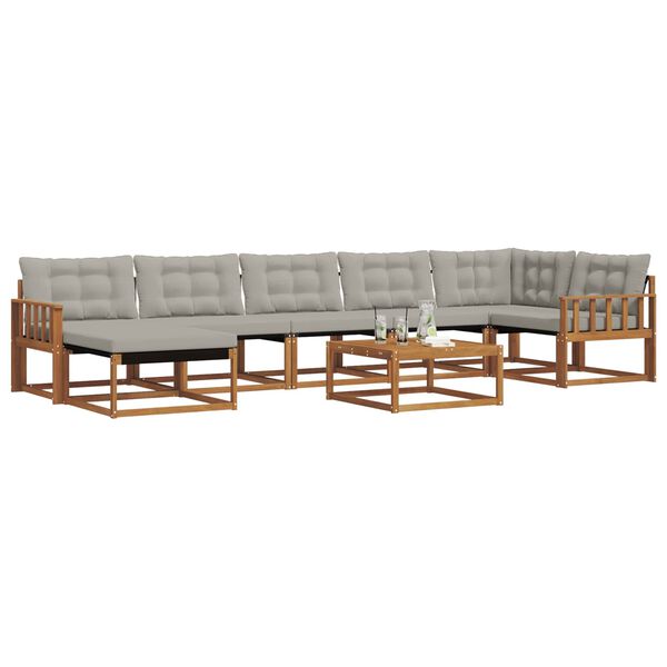 vidaXL &Sigma;&epsilon;&iota;&rho;ά &Kappa;&alpha;&nu;&alpha;&pi;έ &Epsilon;&xi;&omega;&tau;&epsilon;&rho;&iota;&kappa;&omicron;ύ 8 pcs &Phi;&upsilon;&sigma;&iota;&kappa;ό &kappa;&alpha;&iota; &Alpha;&nu;&omicron;&iota;&chi;&tau;ό &Gamma;&kappa;&rho;&iota;