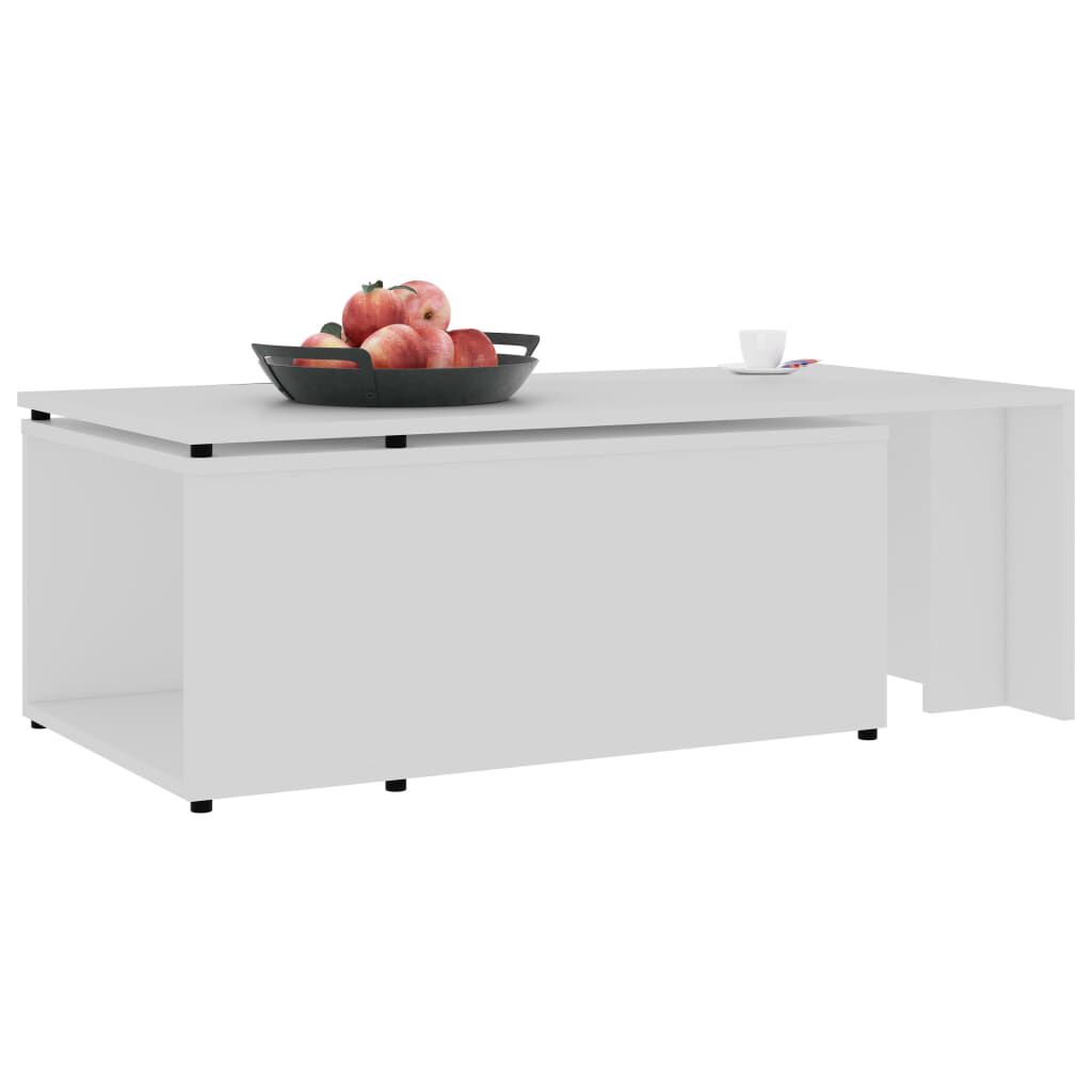 vidaXL Τραπεζάκι Σαλονιού Λευκό 150 x 50 x 35 εκ. από Επεξ. Ξύλο