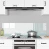 vidaXL Πίσω Πάνελ Κουζίνας 2 pcs Λευκό 70 x 40 cm σκληρυμένο γυαλί