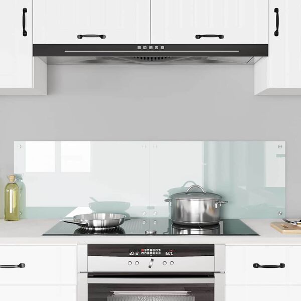 vidaXL Πίσω Πάνελ Κουζίνας 2 pcs Λευκό 70 x 40 cm σκληρυμένο γυαλί