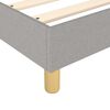 vidaXL Κρεβάτι Boxspring με Στρώμα Ανοιχτό Γκρι 180x200 εκ. Υφασμάτινο