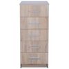 vidaXL Συρταριέρα Ψηλή Χρώμα Δρυός 41 x 35 x 106 εκ. από Μοριοσανίδα