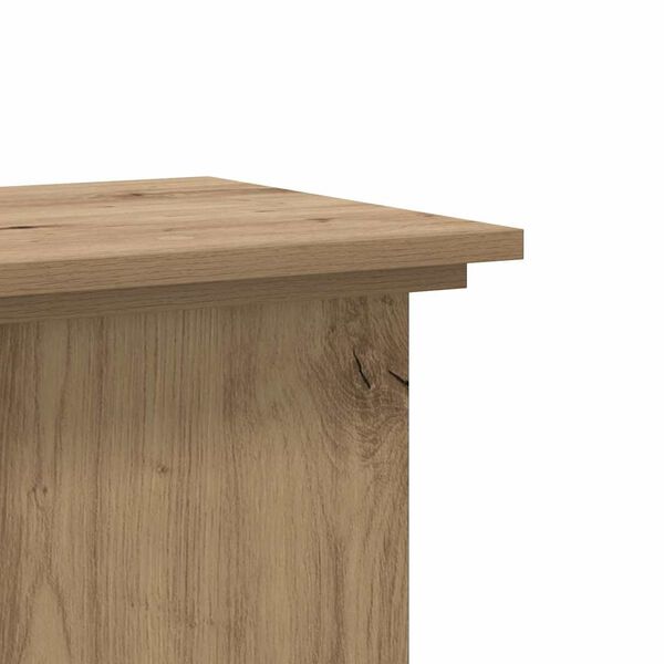 vidaXL Βάσεις Φυτών Αρτισιανή Δρυς 33x33x100 εκ. Επεξ. Ξύλο