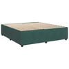 vidaXL Κρεβάτι Boxspring με Στρώμα Σκούρο Πράσινο 200x200εκ. Βελούδινο