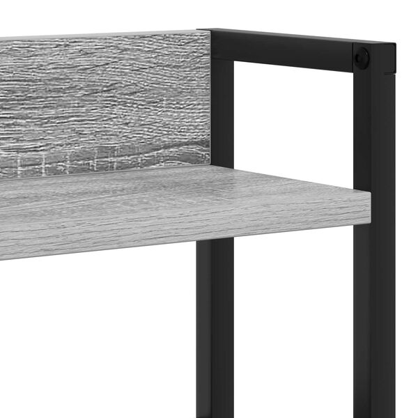 vidaXL Κεφαλάρι Αποθήκης Γκρι Sonoma 120 cm Επεξεργασμένο ξύλο