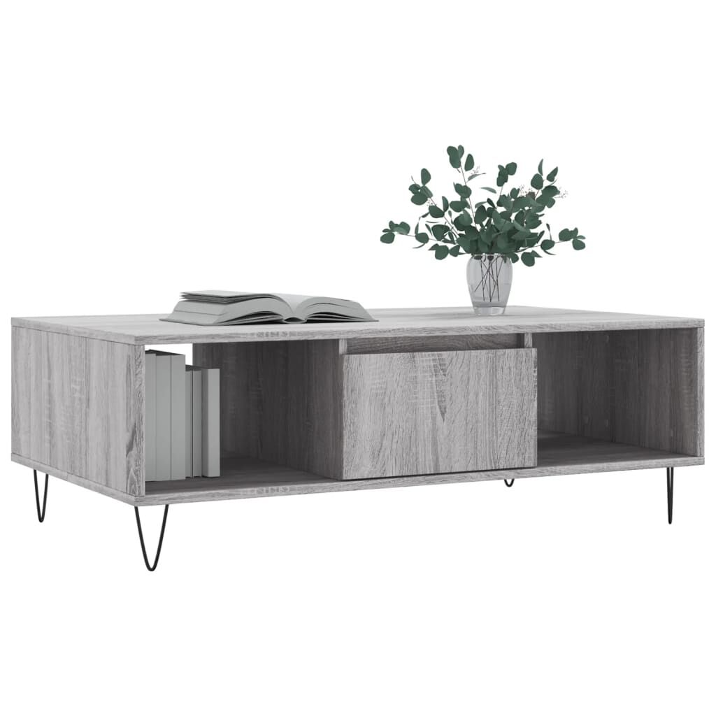 vidaXL Τραπεζάκι Σαλονιού Γκρι Sonoma 104x60x35 εκ. Επεξεργασμένο Ξύλο