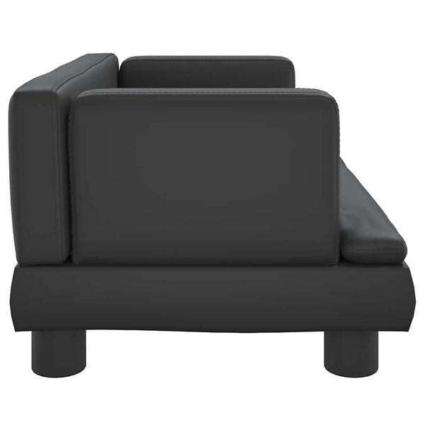 vidaXL Κρεβάτι Σκύλου Μαύρο 60 x 40 x 30 εκ. από Συνθετικό Δέρμα
