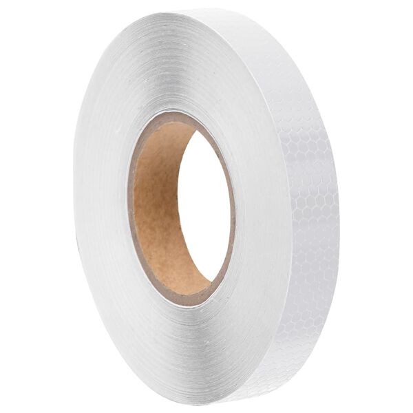 vidaXL Ταινία Ανακλαστική Λευκή 2,5 εκ. x 50 μ. από PVC