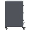 vidaXL Κομοδίνο Ανθρακί 36x39x59 εκ. από Χάλυβα