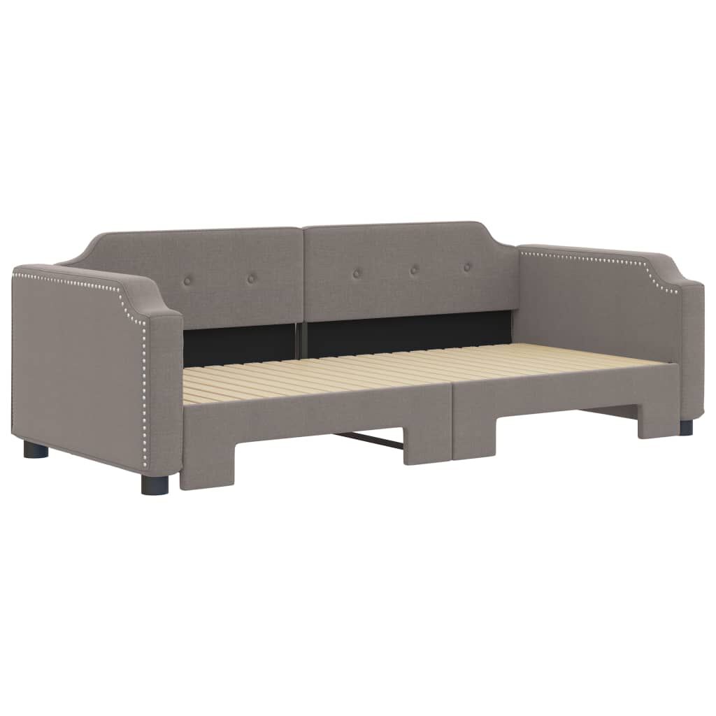vidaXL Καναπές Κρεβάτι Συρόμενος Taupe 80 x 200 εκ. Υφασμάτινος