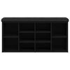 vidaXL Παπουτσοθήκη Μαύρη 102 x 32 x 50 εκ. από Επεξεργασμένο Ξύλο