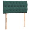 vidaXL Κρεβάτι Boxspring με Στρώμα Σκούρο Πράσινο 100x200εκ. Βελούδινο