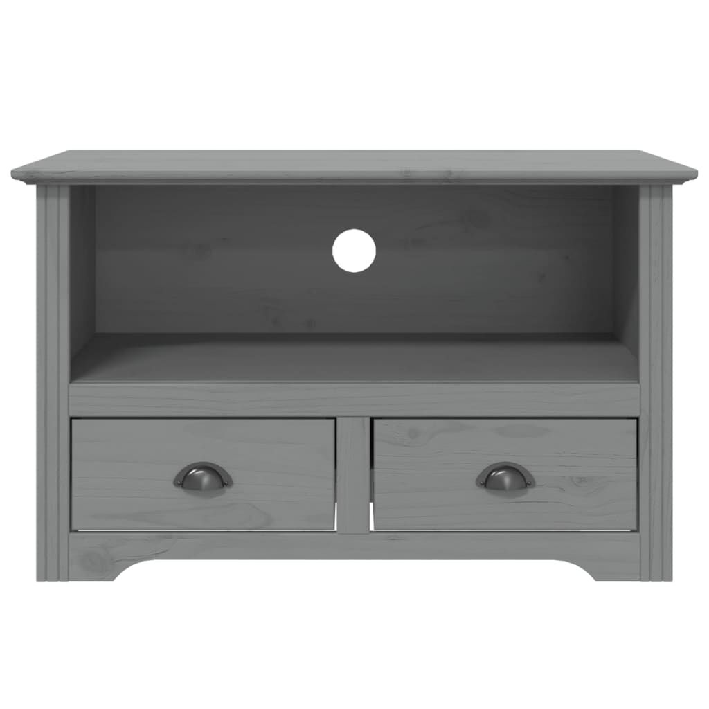 vidaXL Έπιπλο Τηλεόρασης BODO 2 Συρτάρια Γκρι 91,5x44,5x56 εκ. Πεύκο