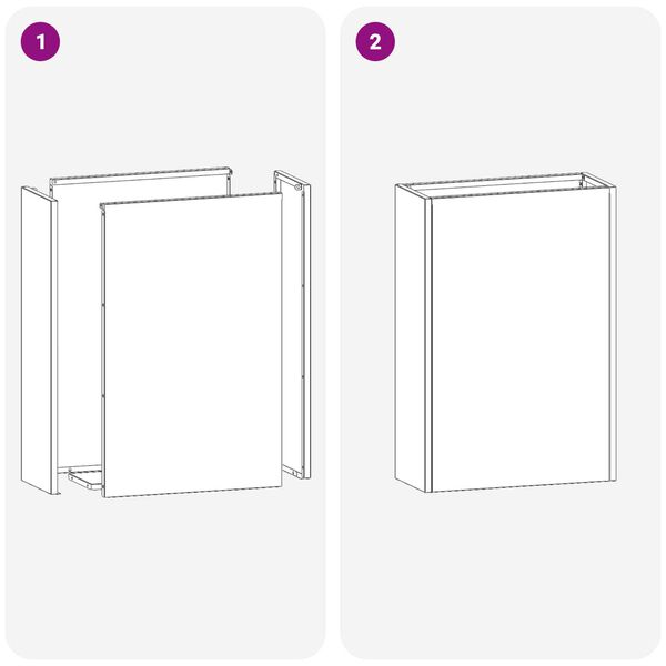 vidaXL Ροζ Θήκη Ομπρέλας - 28x12x41 εκ Ατσάλι