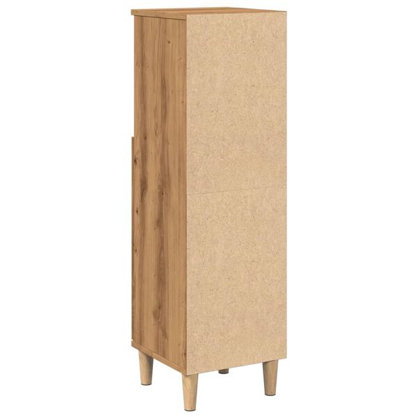 vidaXL Ντουλάπι μπάνιου Δρυς τεχνίτης 30x30x100 cm Κατασκευασμένο ξύλο
